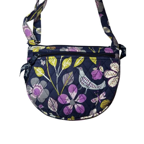 Vera Bradley Floral Nightingale Crossbody Bag Zip Closure Magnetic Front Pocket - Picture 7 of 7